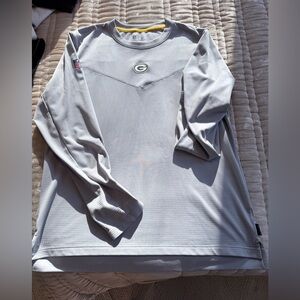 Nike Gray Dri-Fit Packers Long Sleeve Shirt